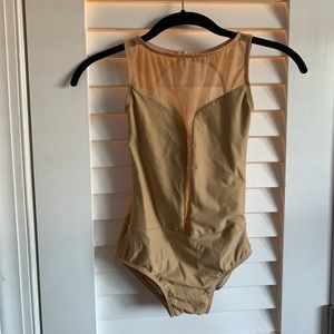 Ilogear nude mesh detail leotard